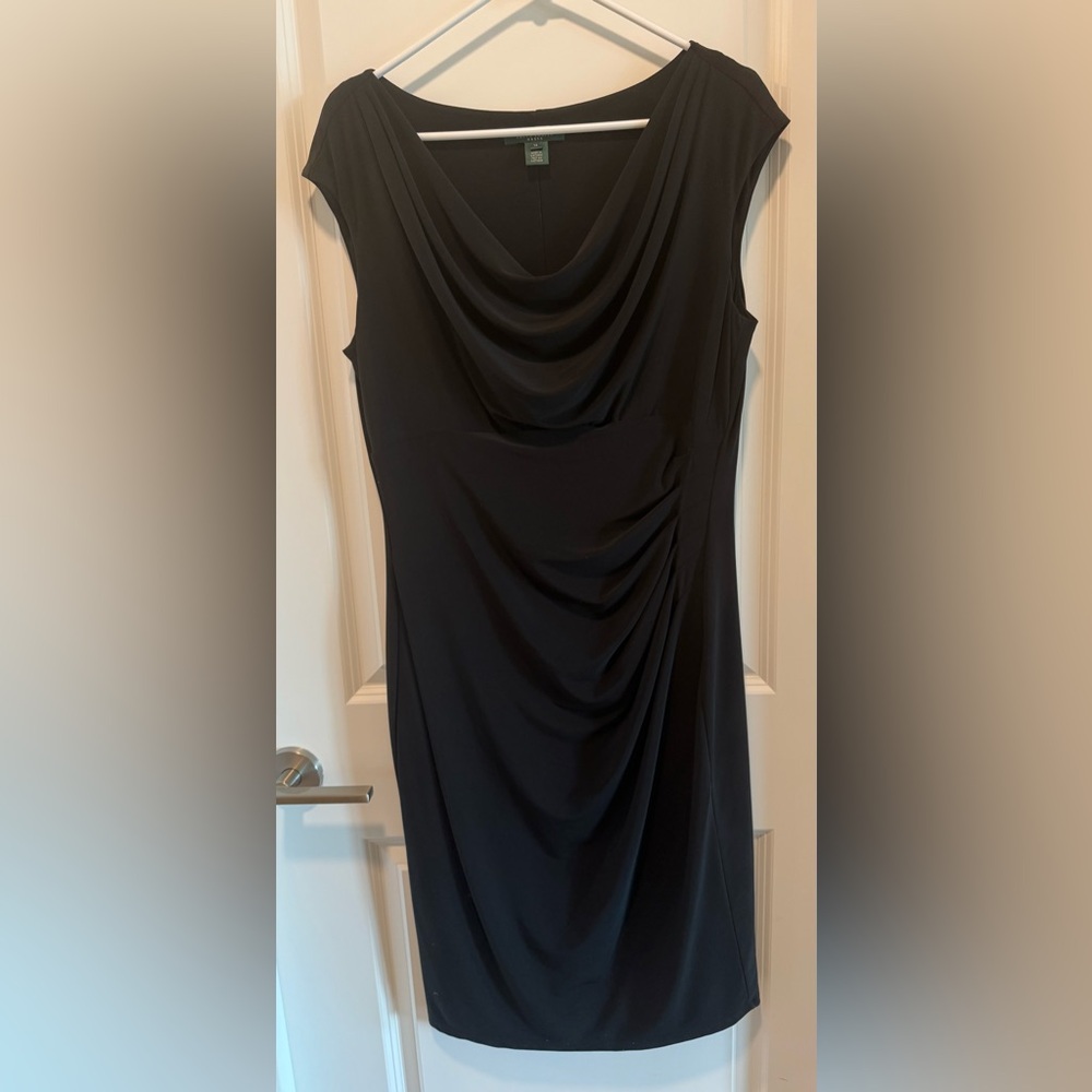 Ralph Lauren Black Asymmetrical Dress